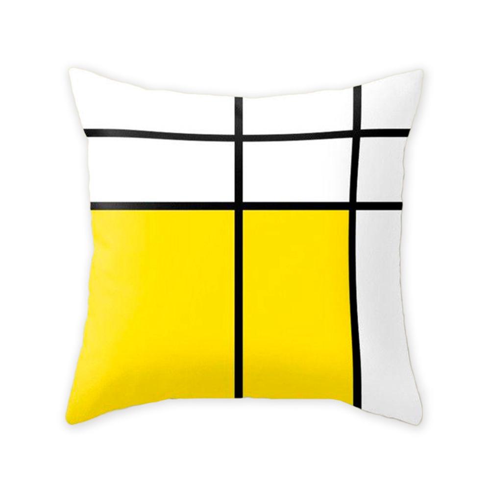 Northern Europe Style Geometric Plush Cushion Cover 45x45cm Home Decor