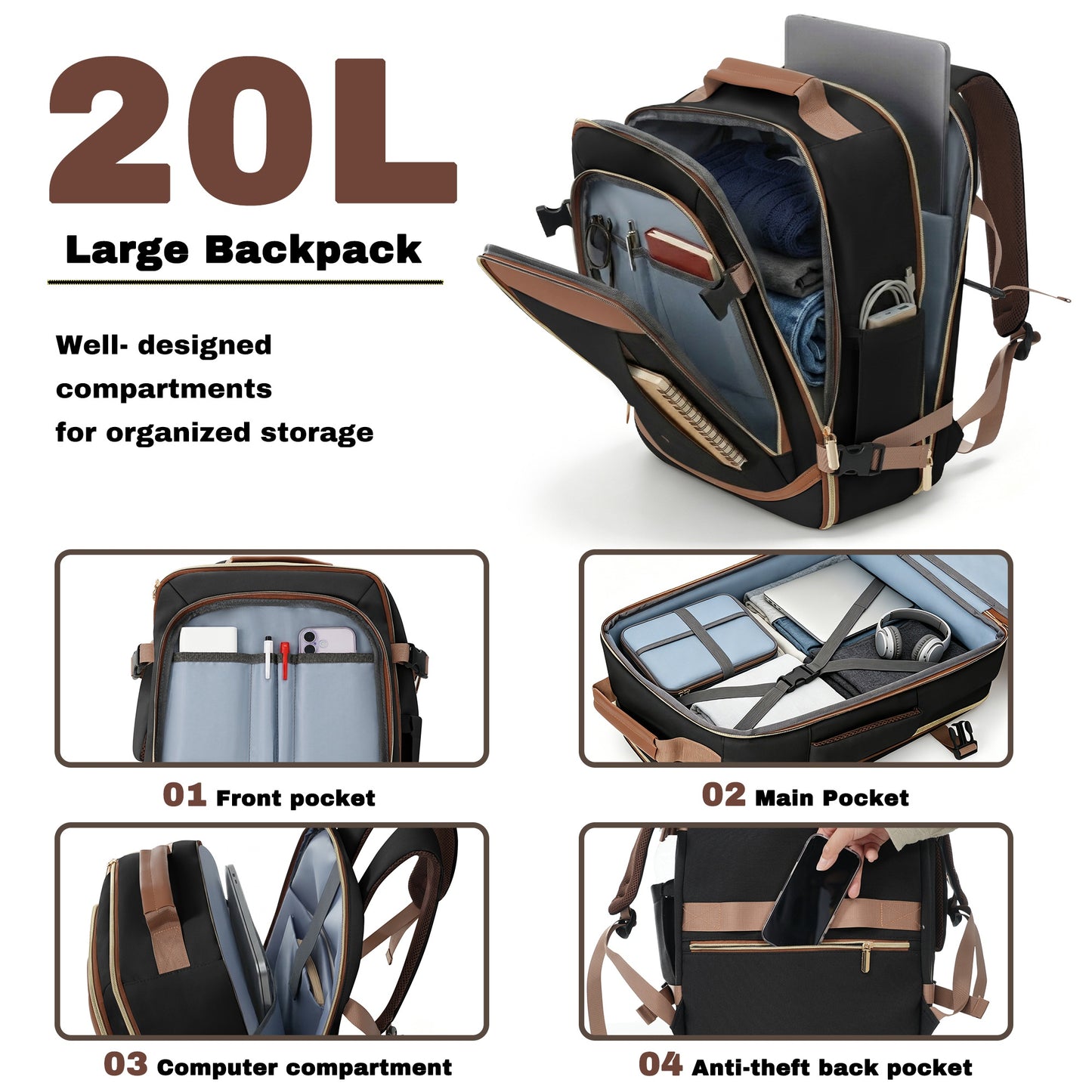 3-Piece Luggage Set - 28-Inch Checked Suitcase, Travel Duffel & Toiletry Bag