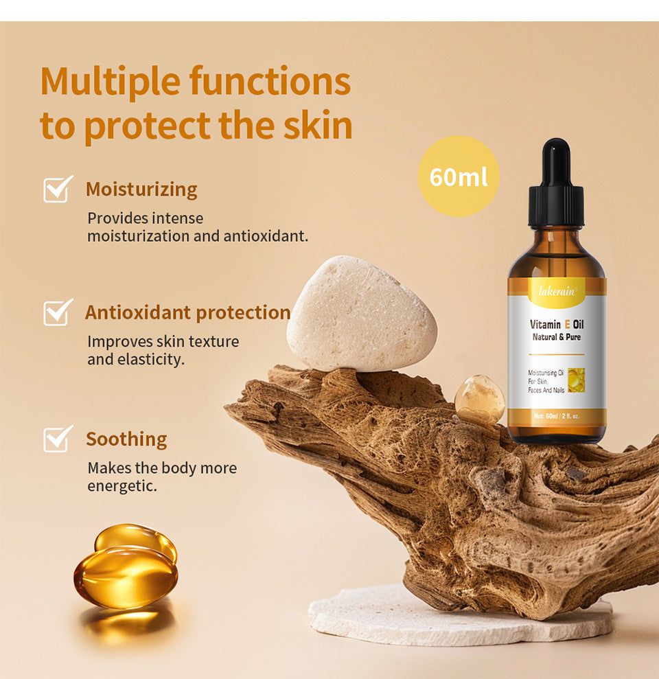 Moisturizing Vitamin E Facial Oil for Skin Elasticity - 60ml
