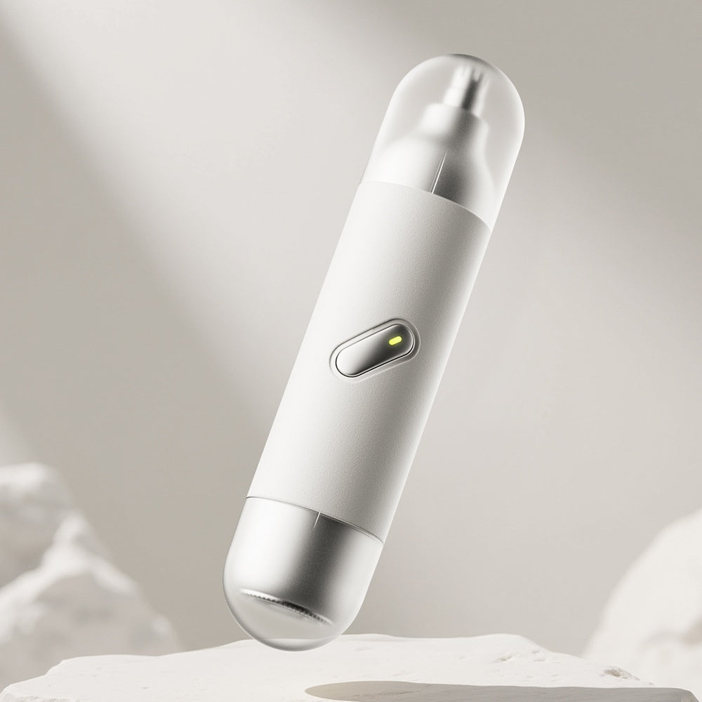 Electric Nose Hair Trimmer with Light - Washable Dual Blades Mini Shaver