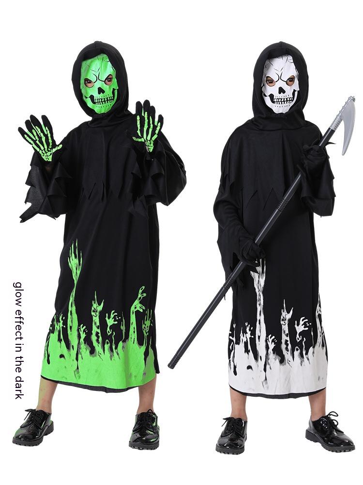 Luminous Death Halloween Costume Without Sickle for Kids and Teens