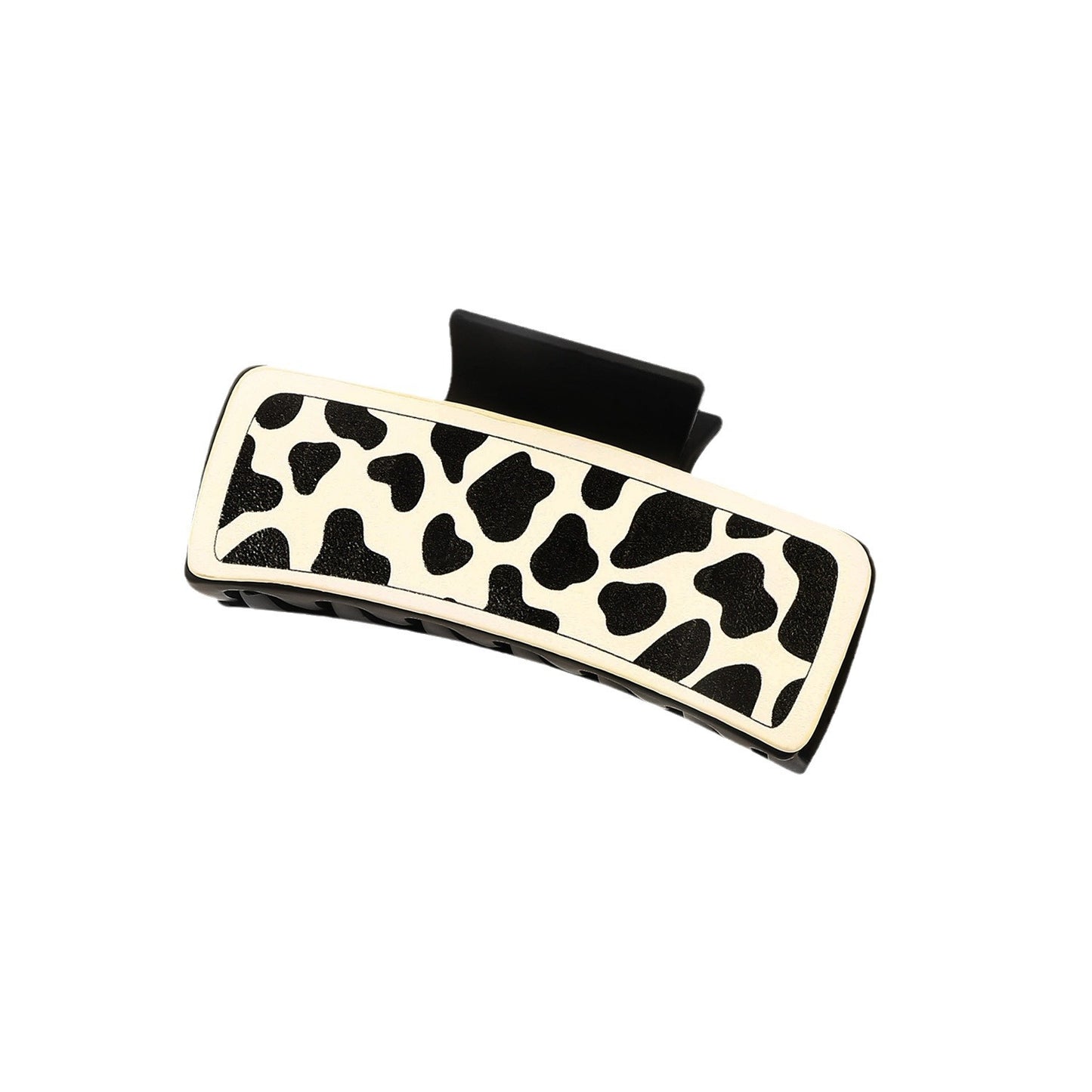 Western Denim Style Leather Hair Barrettes with Retro Printed Designs