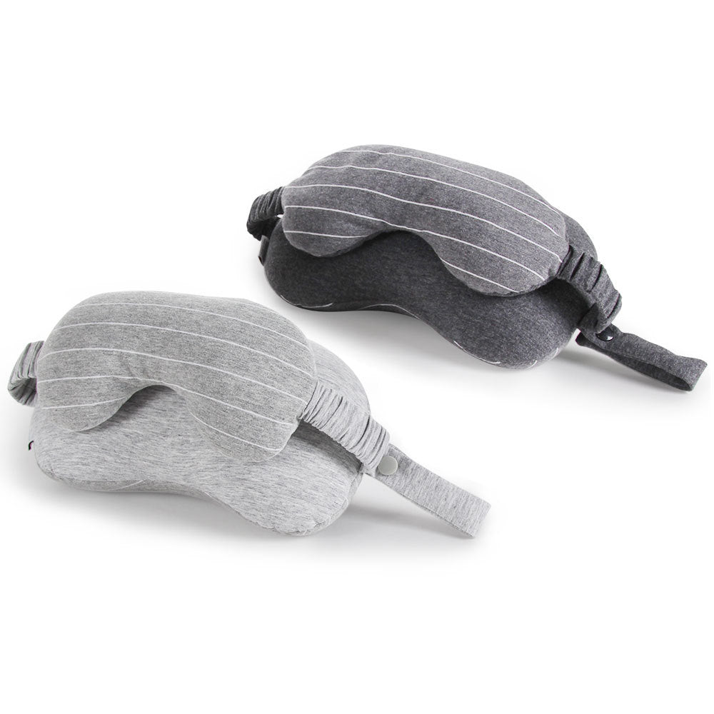 2-in-1 Eye Mask & Neck Pillow with Foam Filling