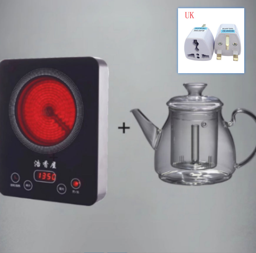 Large Capacity Glass Steam Teapot for Home Brewing - 1.5L