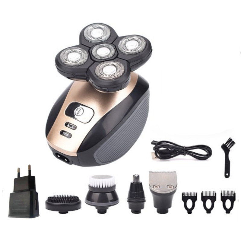 5-in-1 Electric Shaver for Men, 4D Floating Head, Rechargeable