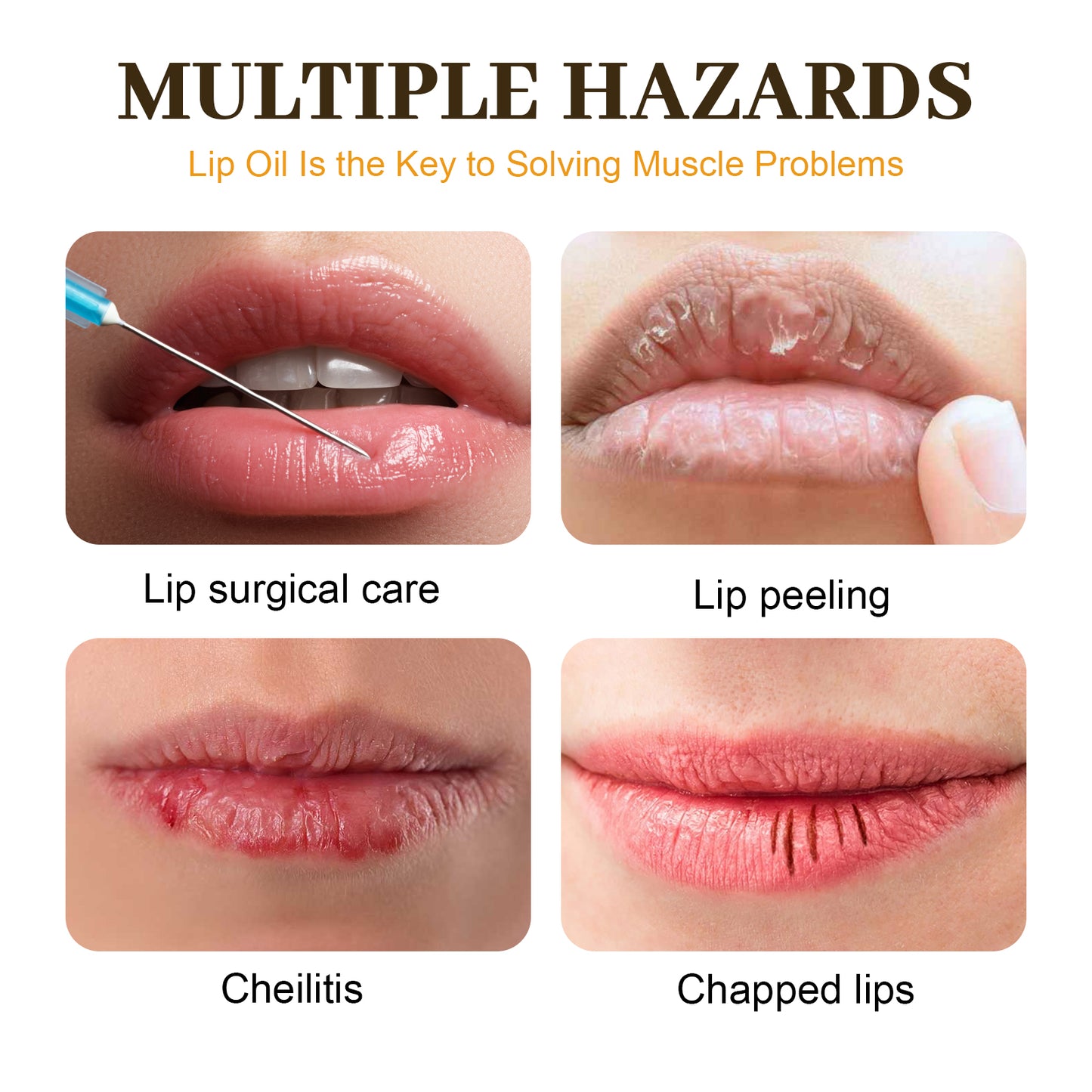Honey Lip Oil - Moisturizing Treatment for Dry Lips and Fine Lines