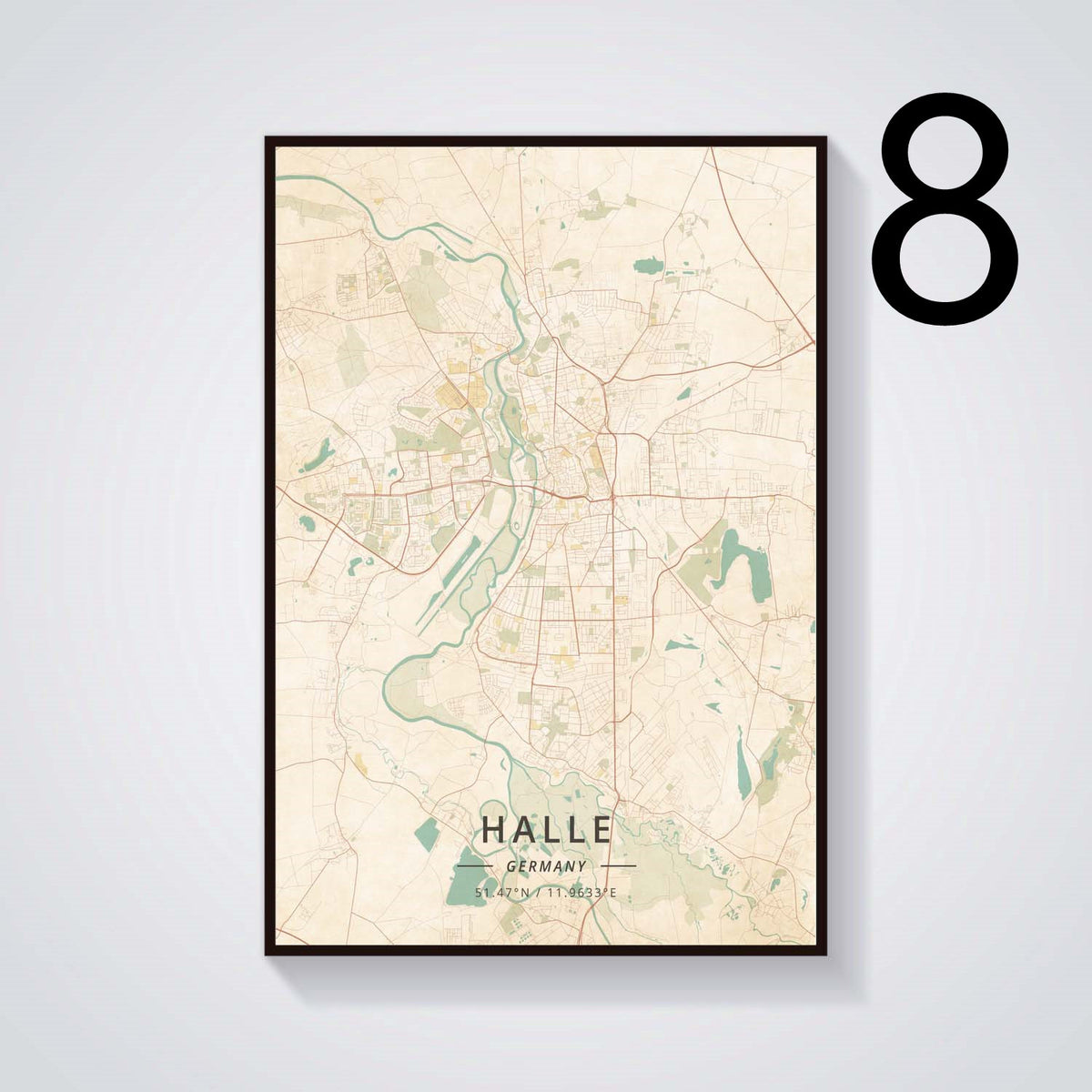 German City Subway Canvas Wall Art Poster - Home Decor