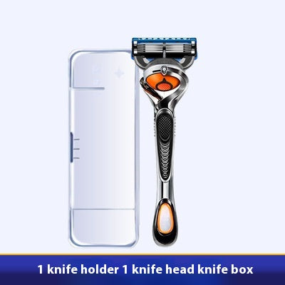 Men's 5-Layer Manual Razor Shaver with Blade Refills