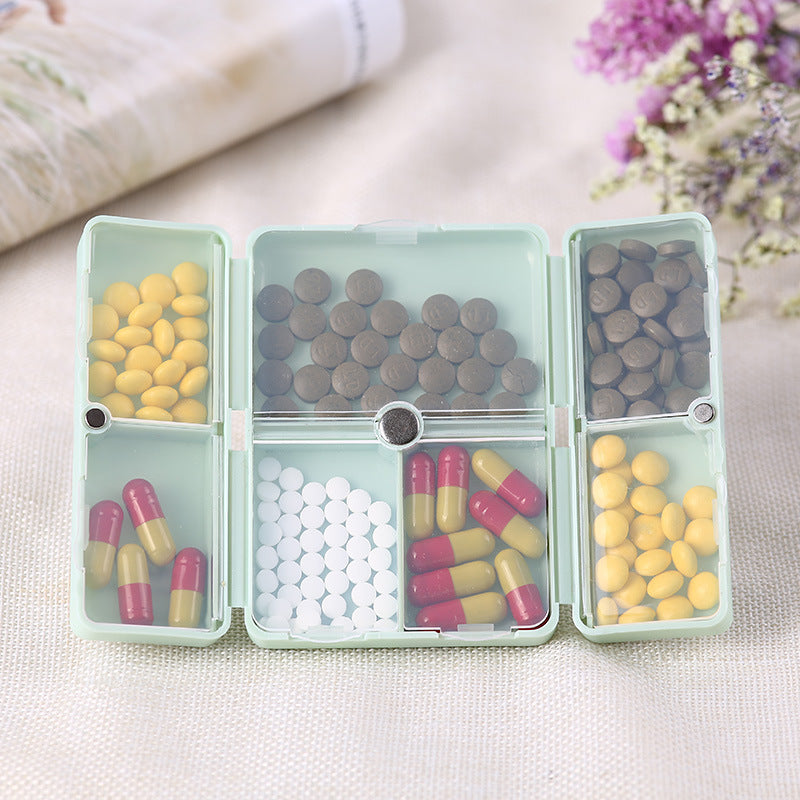 Weekly Travel Pill Box Organizer 7-Day Foldable Storage Container