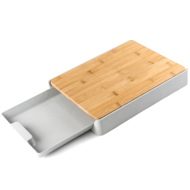 Creative Fruit Cutting Board Set - Grey Bamboo Kitchen Accessory