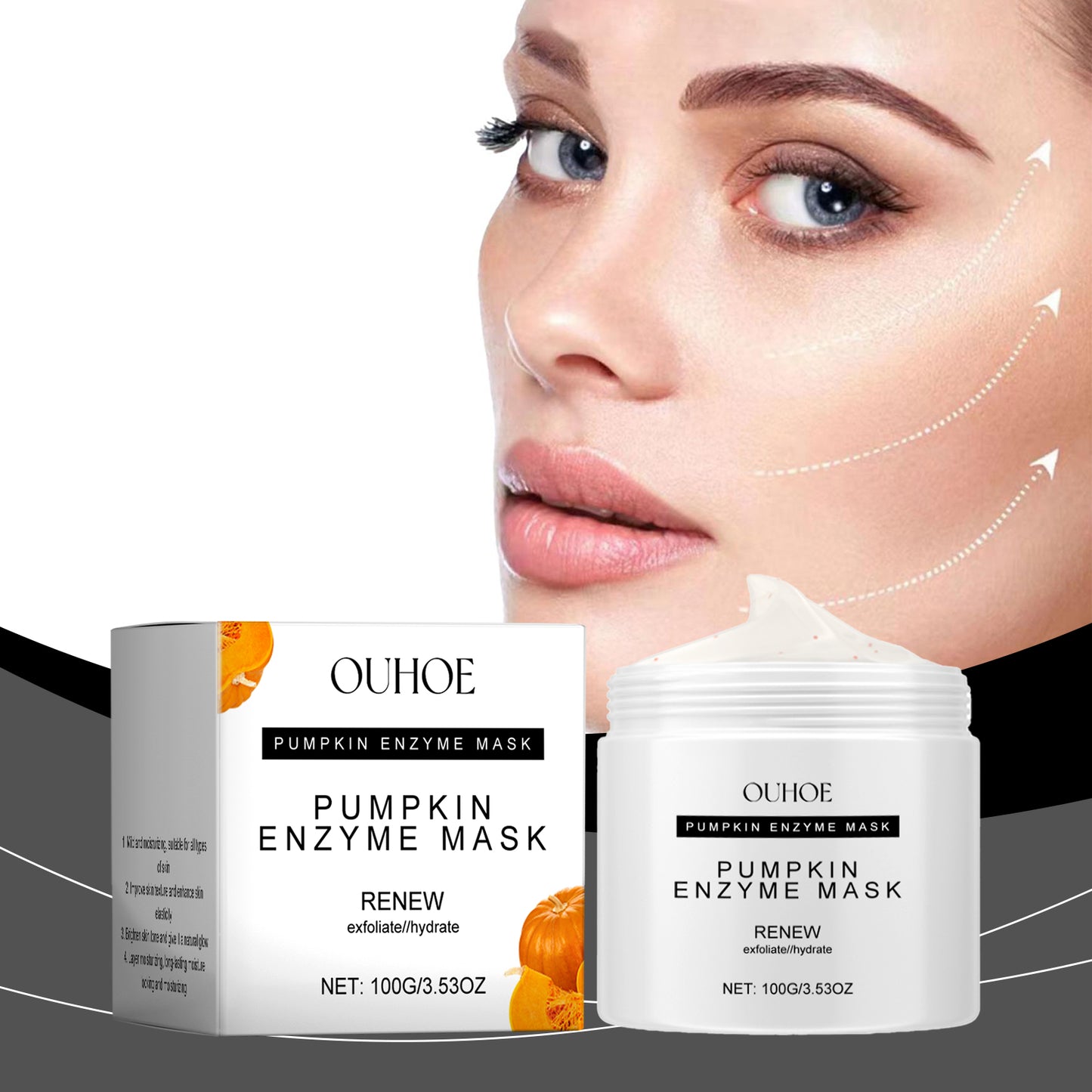 Pumpkin Enzyme Facial Mask - Deep Pore Cleansing & Nourishing Skin Care