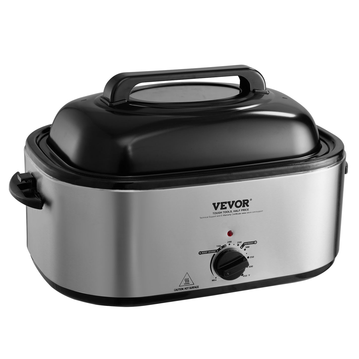 Electric Roaster Oven 24 Qt with Self-Basting Lid & Adjustable Temp, Fits 28 lb Turkey