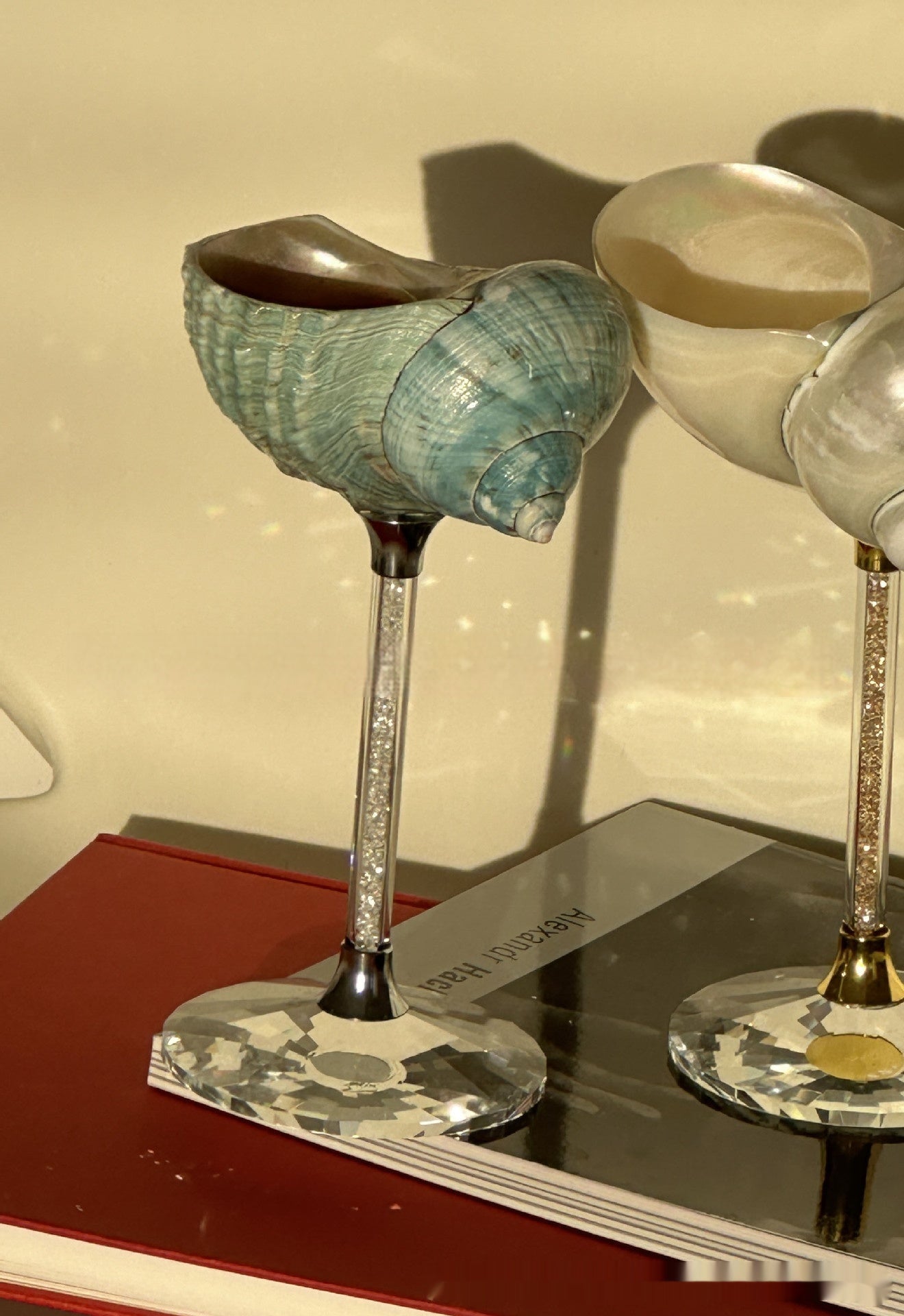 Creative Conch Shell Water Cup - Handmade Glass Drinkware for Home & Garden