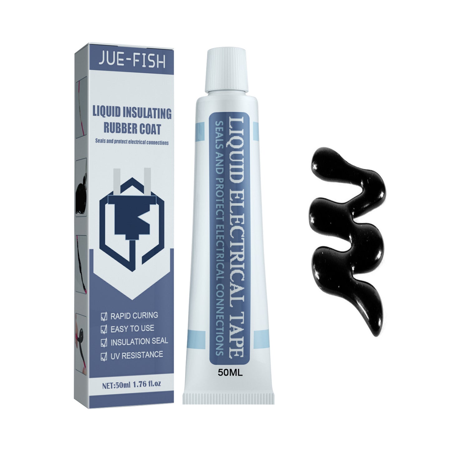 Black Insulation Adhesive 50ml for Kitchen Storage - Strong Bonding