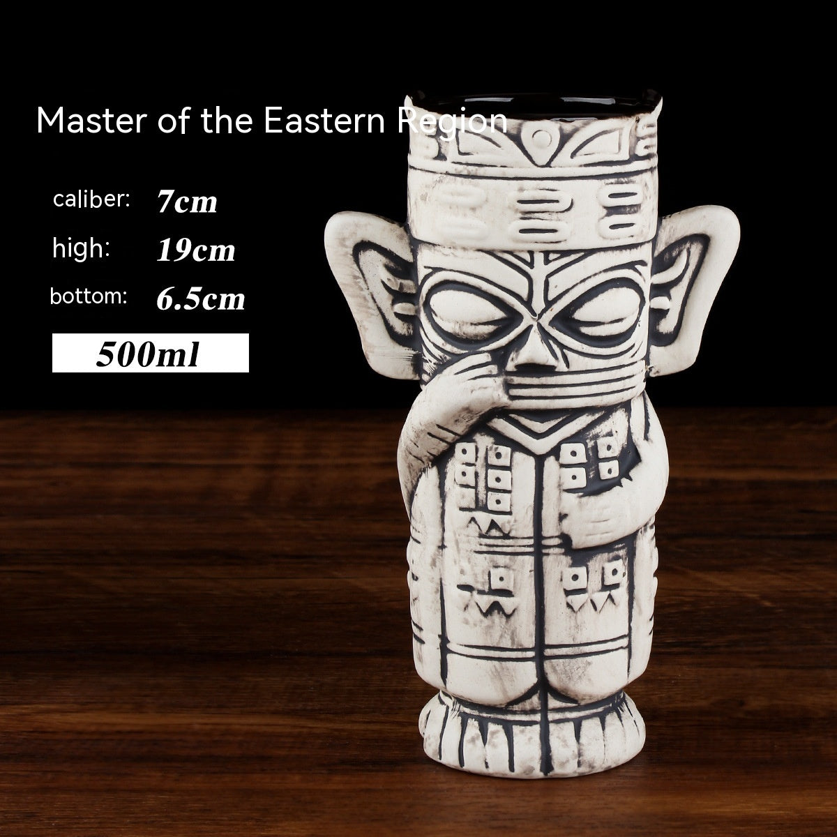 Creative Ceramic Cocktail Glass - Retro Style Multi-Design Drinkware