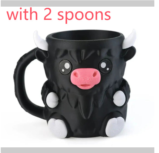Cute Penguin Ice Cream Pint Rack - Ceramic Kitchen Decor & Storage