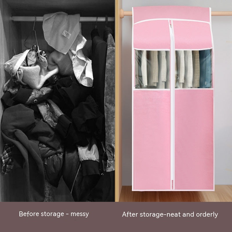 Enclosed Three-Dimensional Clothing Dust Cover - Household Storage Organizer