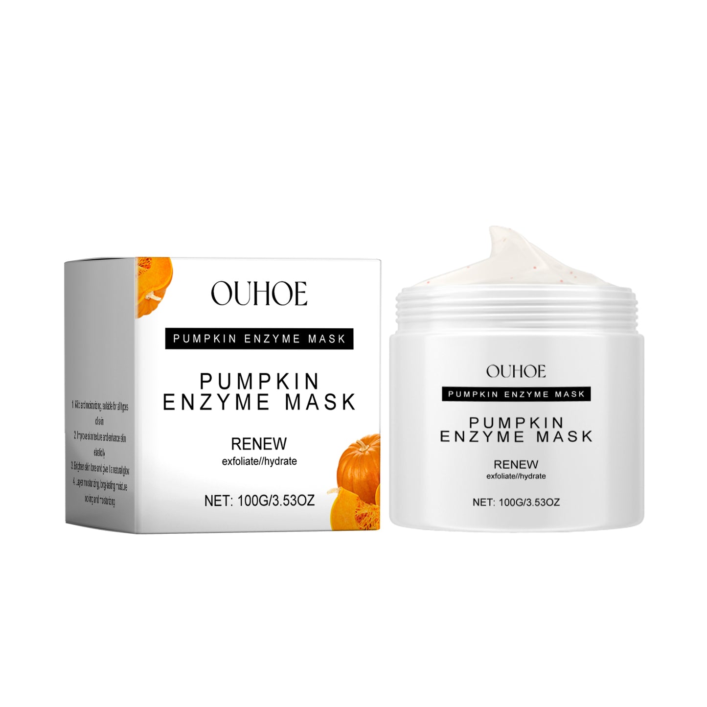 Pumpkin Enzyme Facial Mask - Deep Pore Cleansing & Nourishing Skin Care