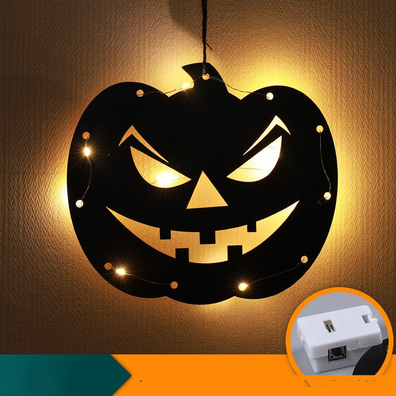 Halloween LED Decorative Lights with Luminescent Spider & Themed Models - Home Decor Lamp