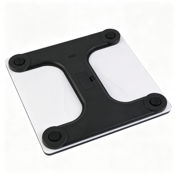 Slim White Personal Scale - High Precision, 180kg Capacity