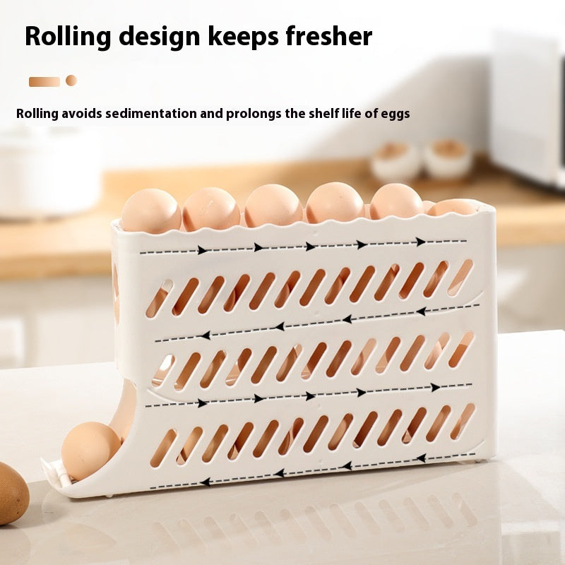 Egg Storage Box for Refrigerator Side Door Food Grade Plastic Organizer