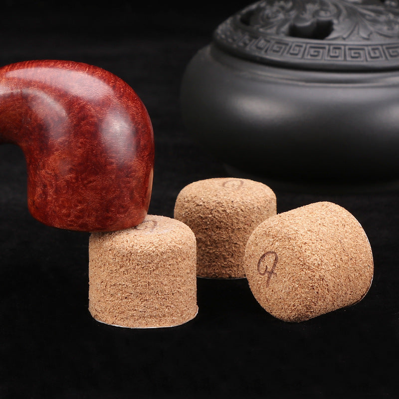 Wooden Cork Pipe Base - Anti-Injury Smoking Accessory for Pipes