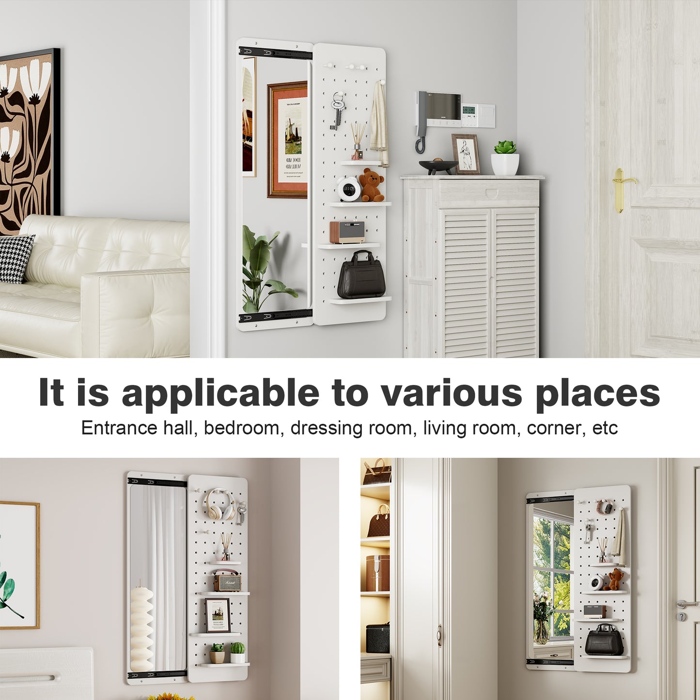47.6 X 15.7 Inch Multi-functional Design Panel Wall-mounted