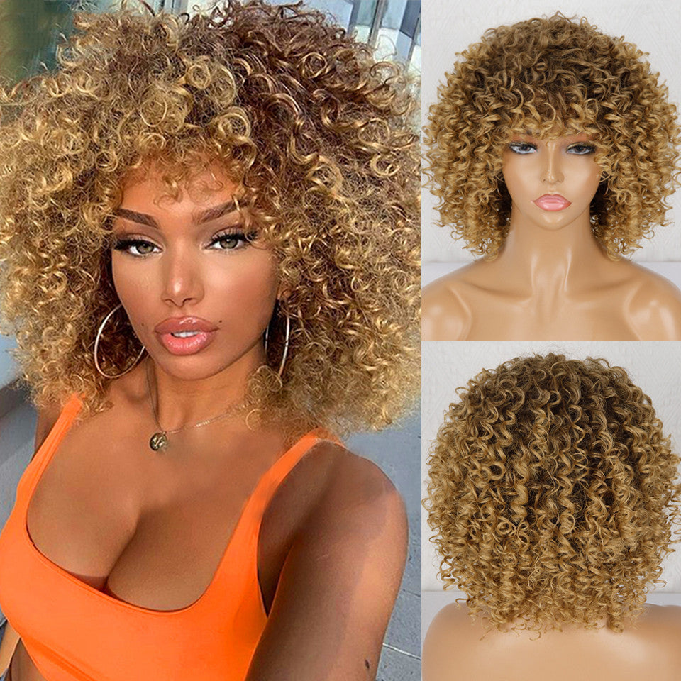 Synthetic Afro Curly Wig - Short Volume