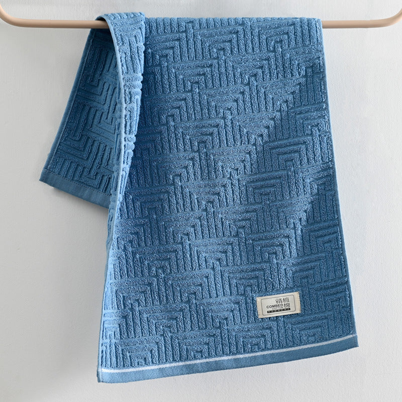 Pure Combed Cotton Jacquard Face Towel - Soft, All-Cotton Home Textile