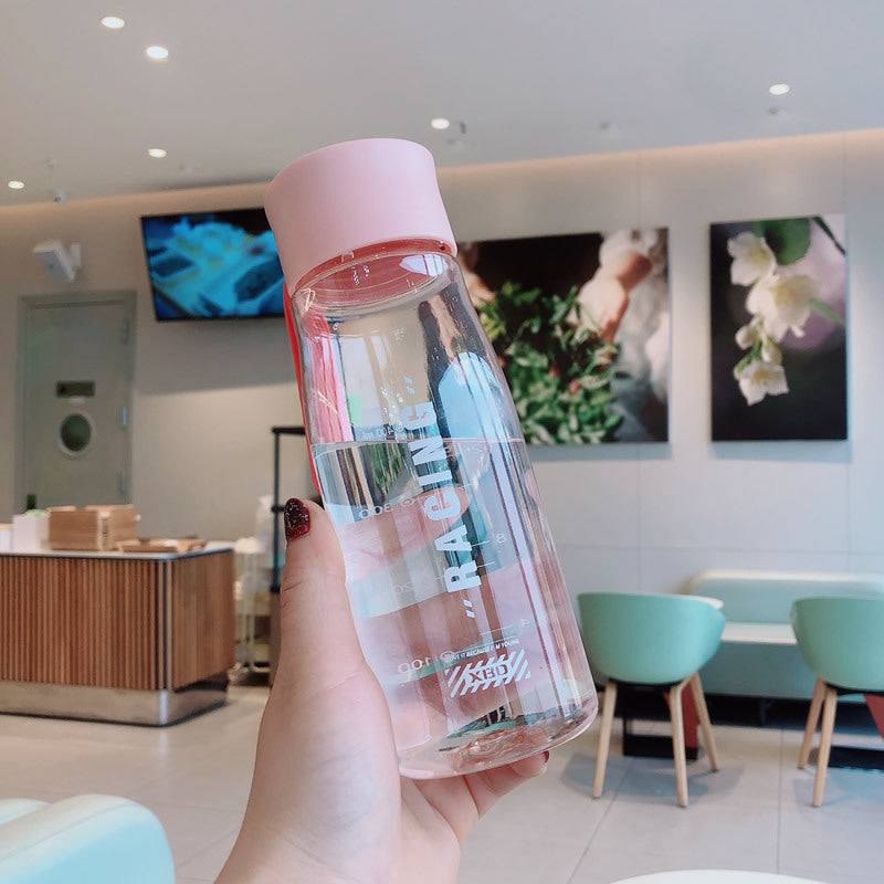 Portable Plastic Water Bottle with Leak-Proof Lid for Sports and School - 550ml/650ml