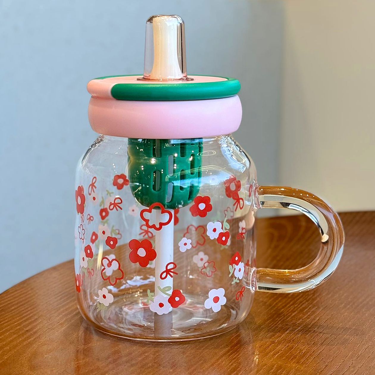 High-Temperature Resistant Borosilicate Glass Tea Water Cup 800ml | Multiple Colors