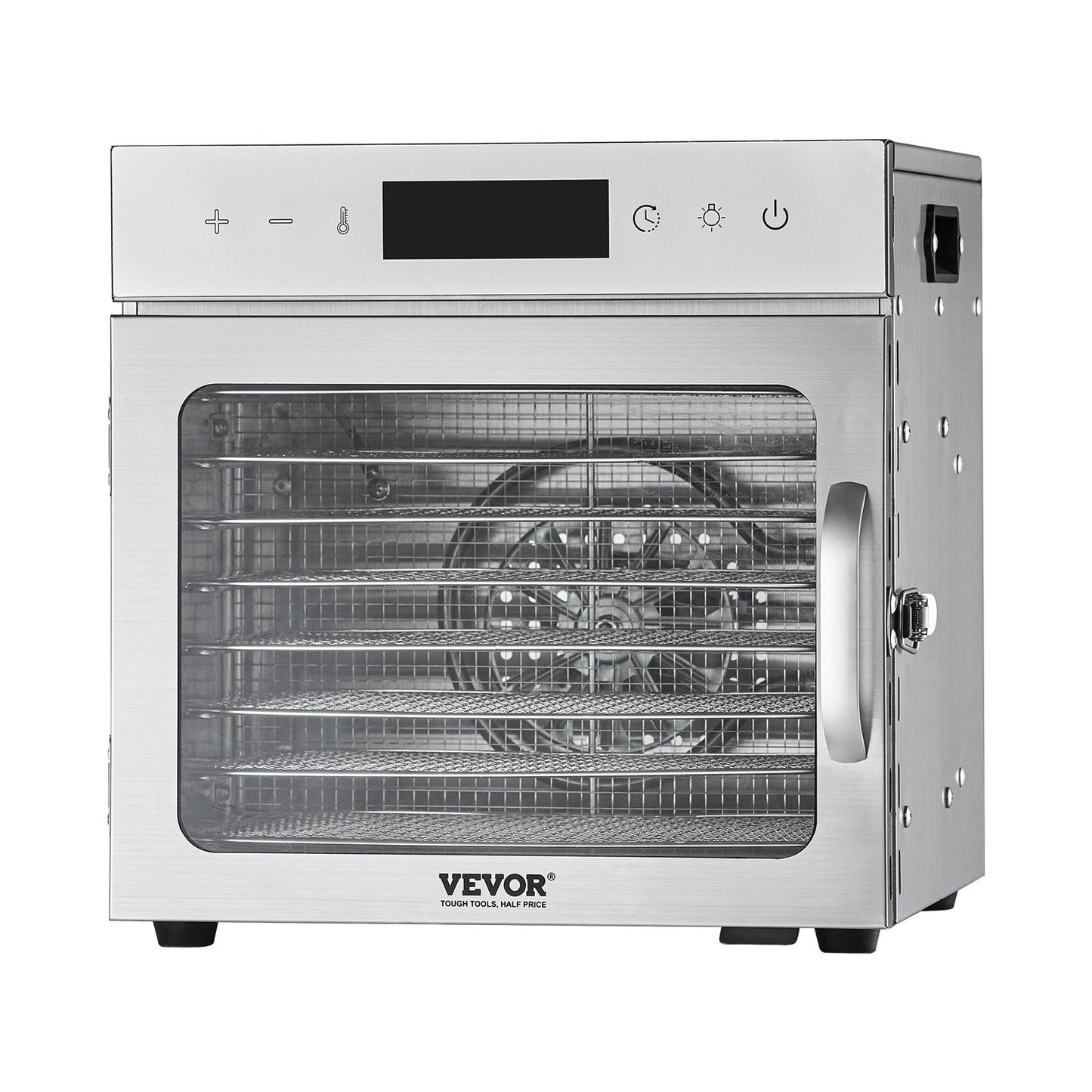 8-Tray Stainless Steel Food Dehydrator Machine 400W Jerky & Fruit Dryer