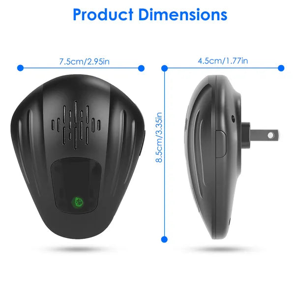 Ultrasonic Pest Control Device - 2 Pack for Indoor Use