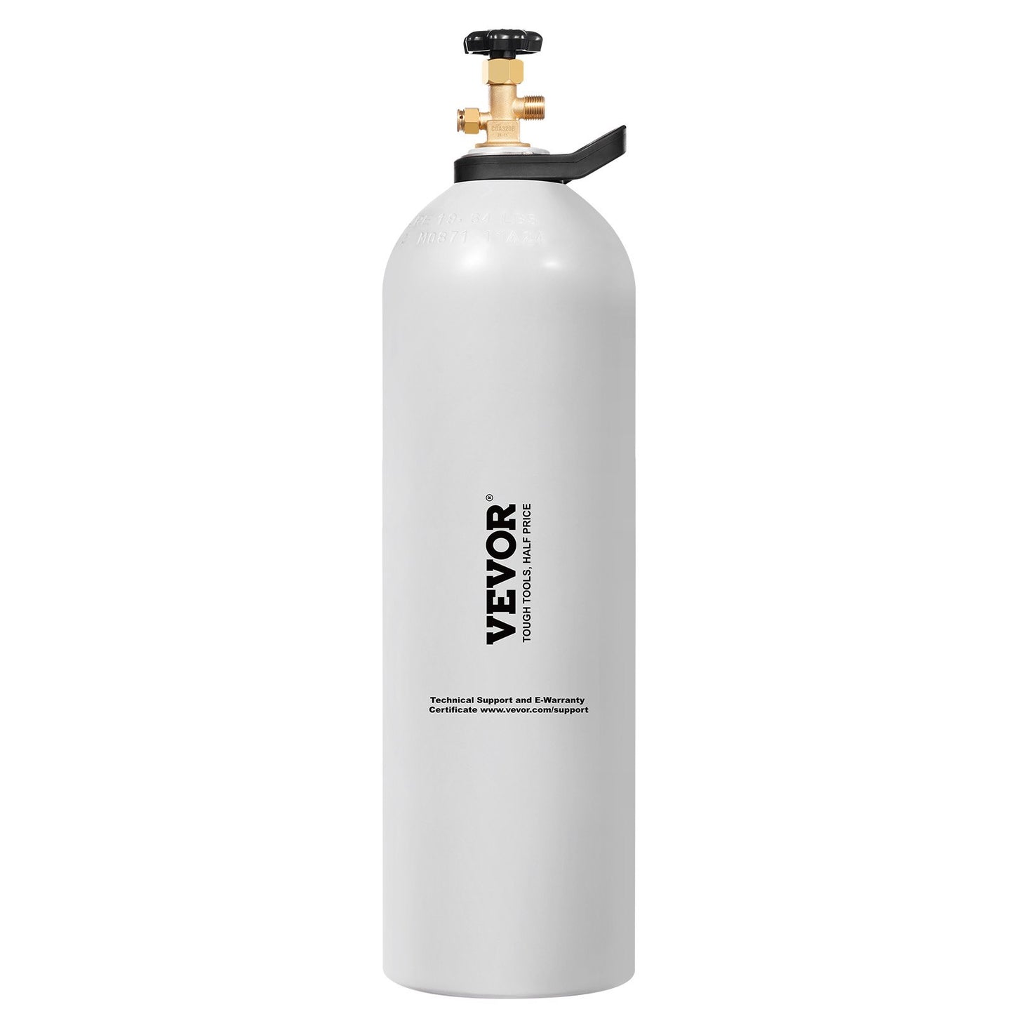 15 lbs CO2 Tank - Lightweight Aluminum Cylinder with CGA320 Valve