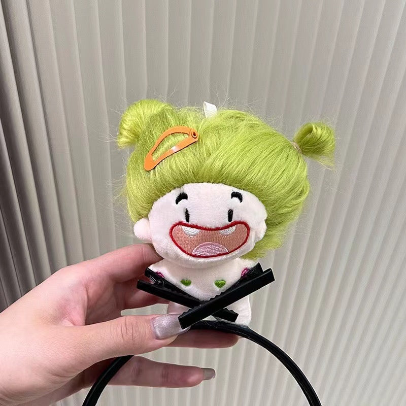 Plush Doll Hair Band Handmade Hair Accessory for Kids and Adults