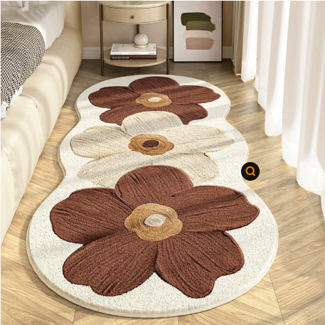 Flower Shaped Cashmere Bedside Blanket - Soft, Skin-Friendly Home Decor