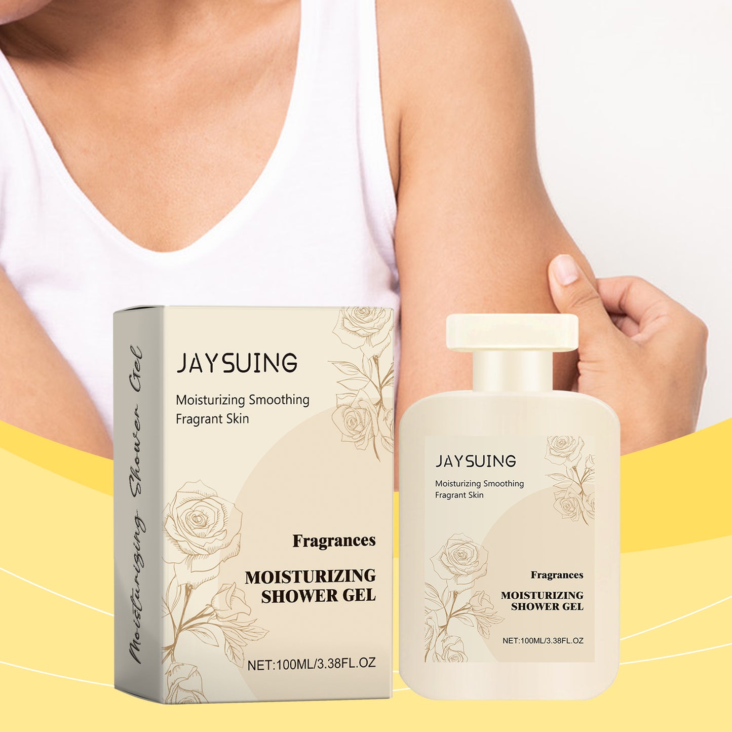Perfumed Moisturizing Body Wash with Collagen & Rose Extract - 100ml