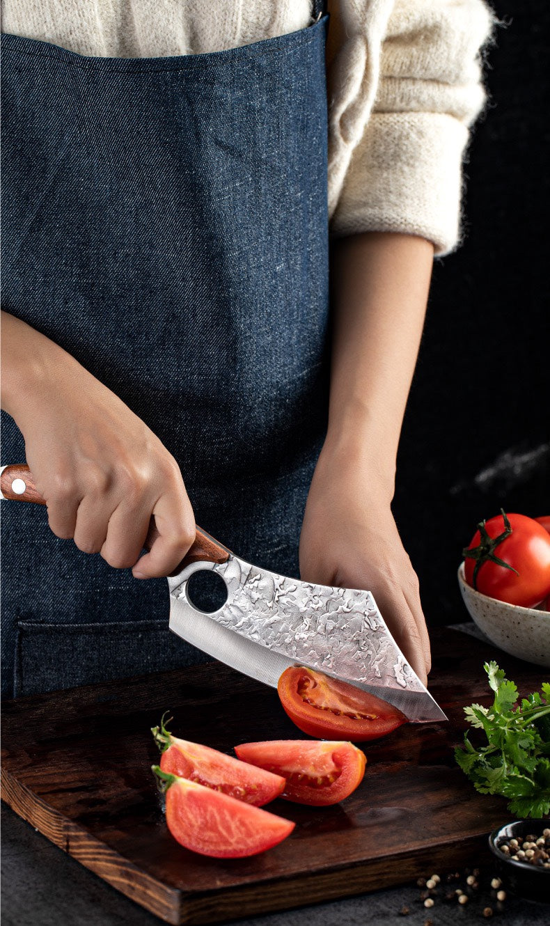 Forged Multi-Purpose Kitchen Knife - Anti-Rust Blade, 29CM
