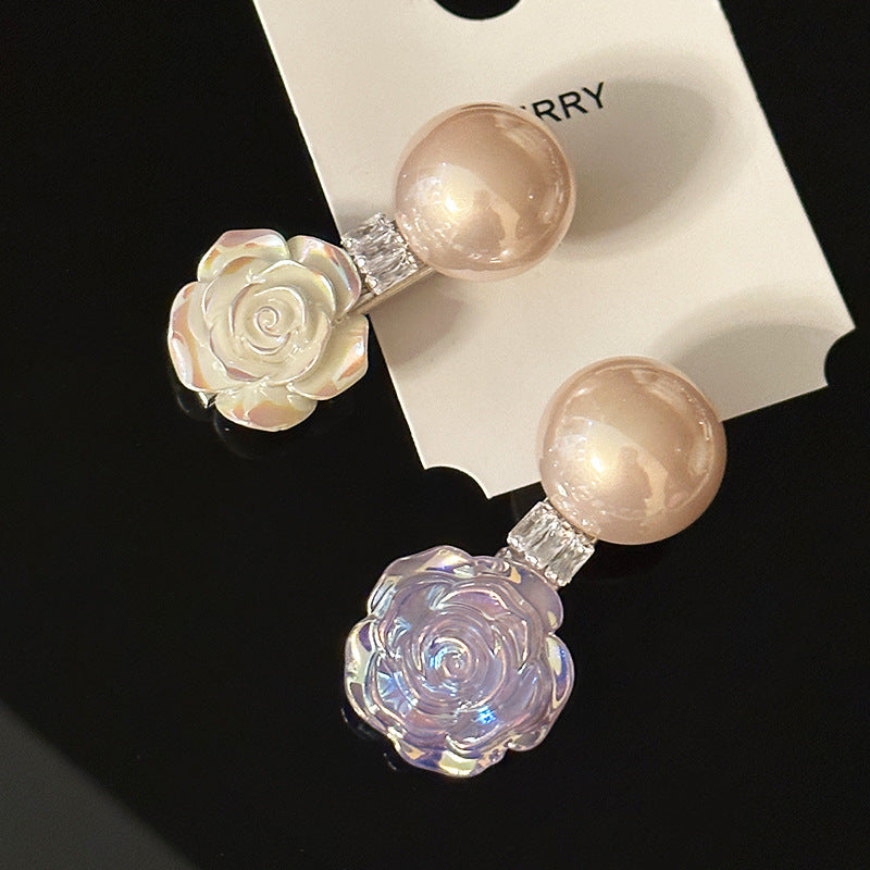 Mermaid Flower Pearl Hairpin Barrette