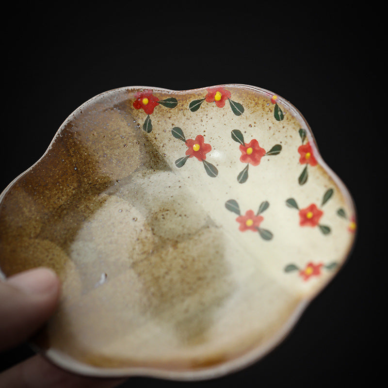 Small Floral Hand-Painted Ceramic Cup Set - Chinese Teaware, 50ml