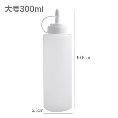 Food Grade Plastic Squeeze Bottle for Seasonings 200ml/300ml - Eco-Friendly Kitchen Storage