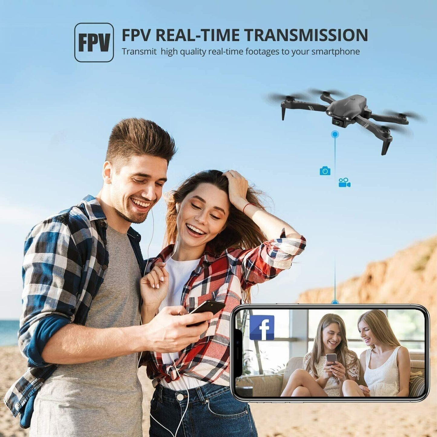 4DV13 Drone with 1080P HD Camera - Easy to Fly, 26 Minutes Flight Time