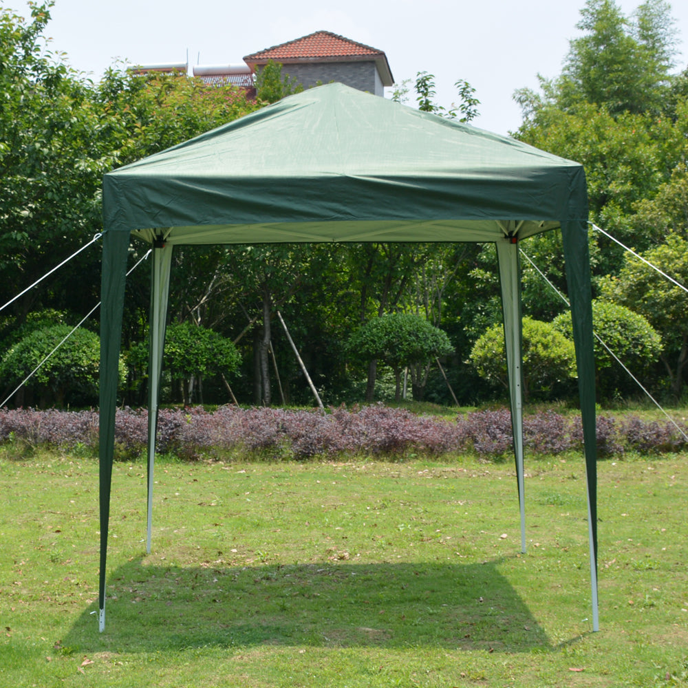 Green Waterproof Folding Tent - 2x2m for Outdoor Events