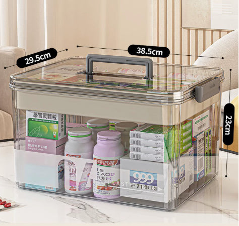 Multi-Tier Large-Capacity Plastic Storage Box - Household Organizer