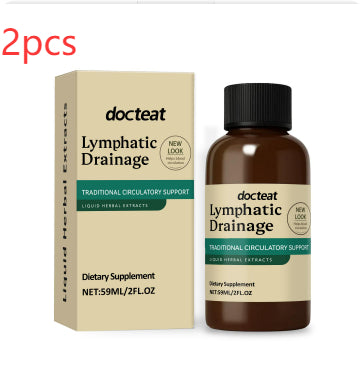 Lymphatic Drainage Support Liquid Drops - Herbal Extract, 2 FL OZ