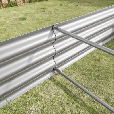 Large Metal Raised Garden Bed 6x3x1ft for Plants Vegetables Flowers Outdoor
