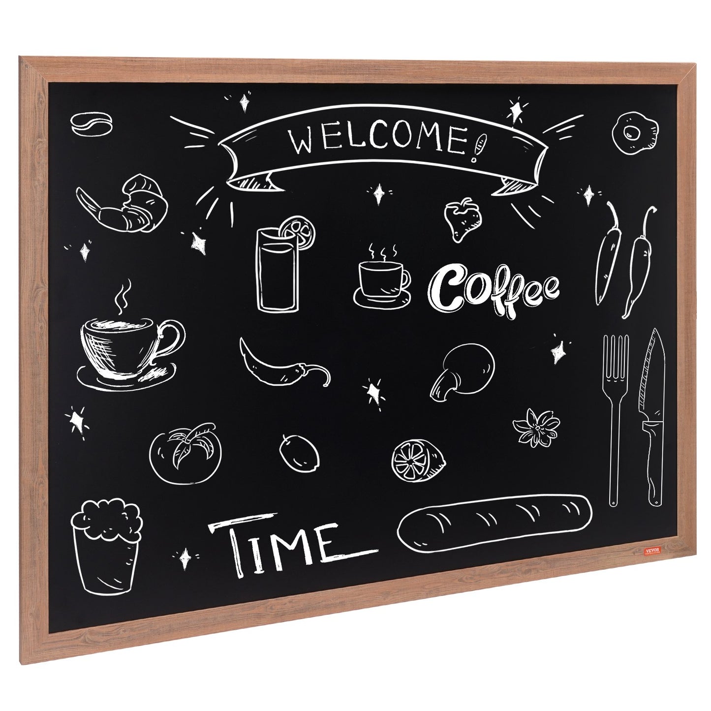 Magnetic Chalk Board - Vintage Wooden Hanging Sign 35"x46"