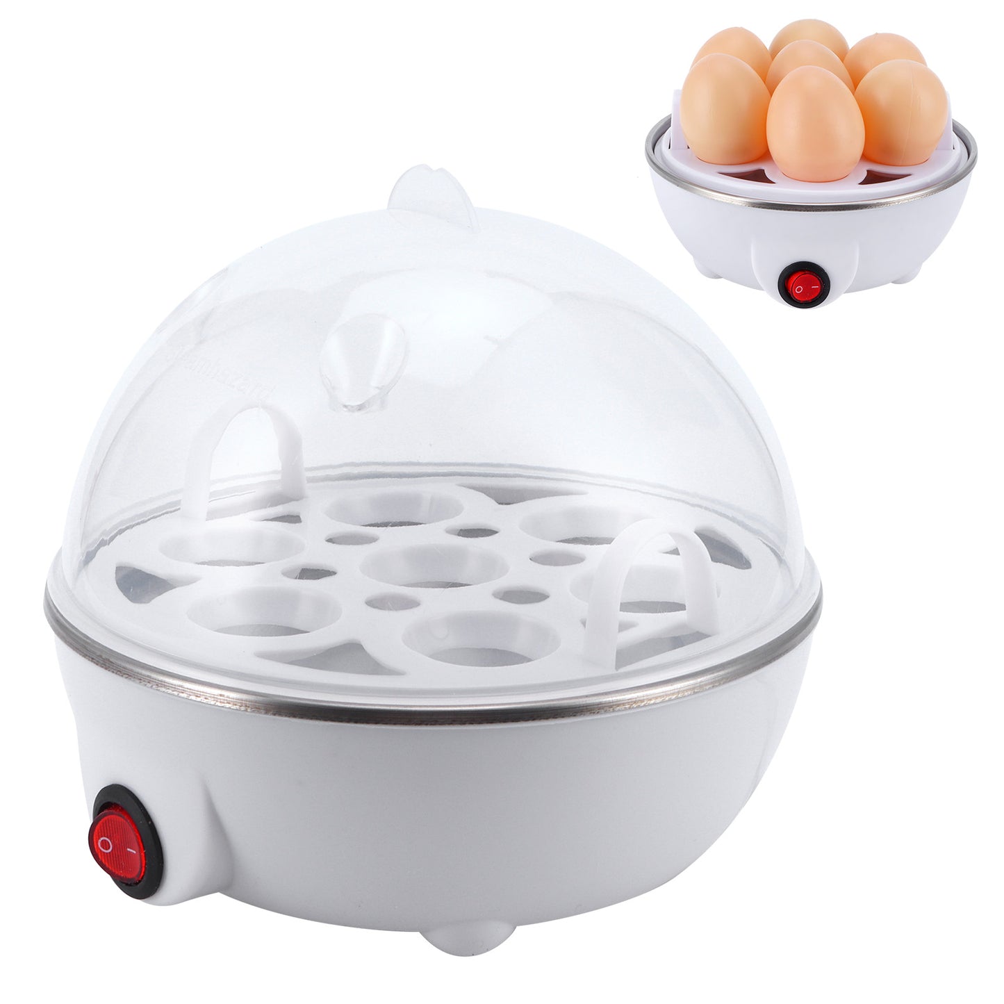 Electric Egg Cooker - Multifunctional Steamer & Poacher