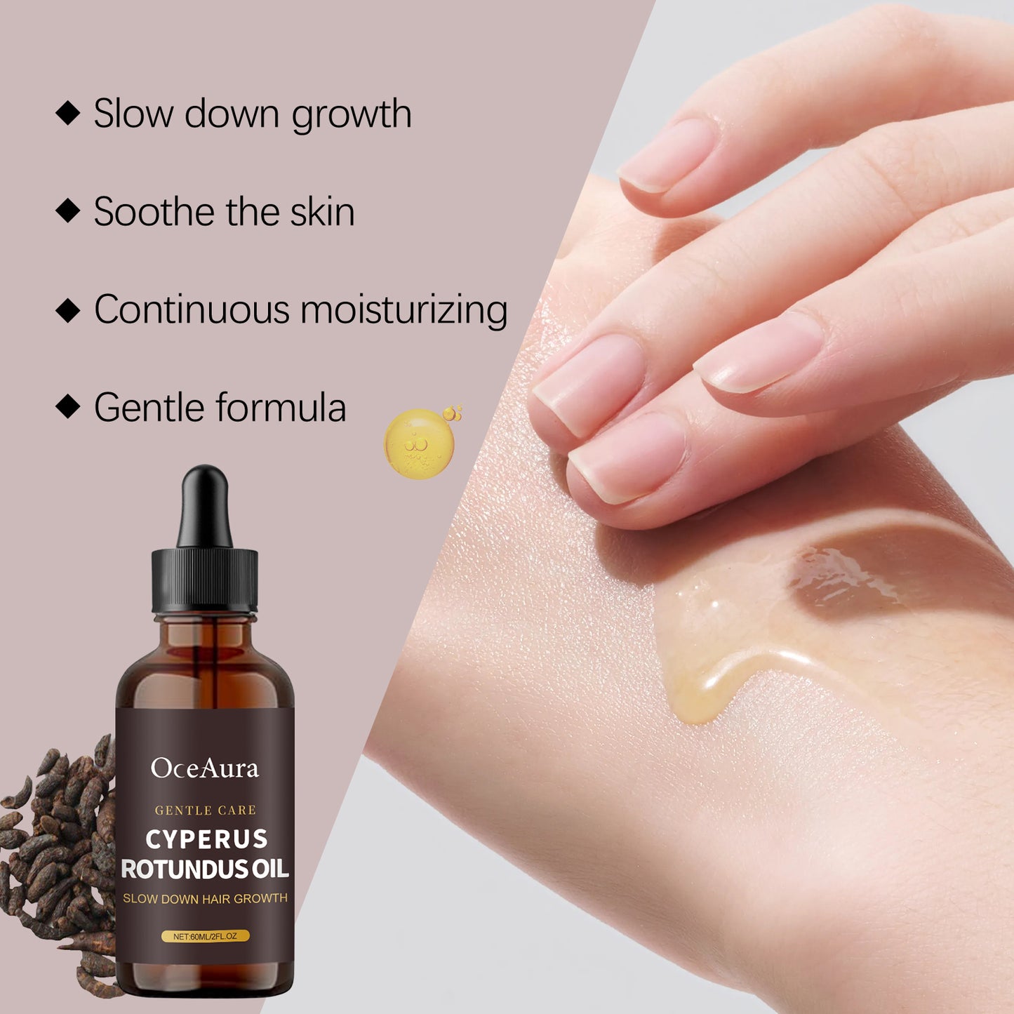 Aconite Hair Growth Inhibitor Oil - 60ml Post-Hair Removal Skin Treatment