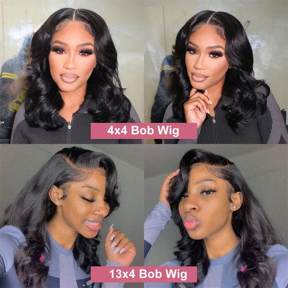 Women's Solid Color Transparent Lace Forehead Wig - Black, Medium & Long Length